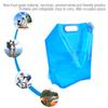 Gavigain Water Storage Bag Camping Folding Bag, 3L Portable Foldable Water Storage Bag for Camping Hiking Travel Blue view 3
