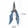 Fishing Pliers Fishing Tongs Stainless Steel Fishing Pliers, Multifunctional Fishing Accessories, Split Ring Pliers, Fishing Line Cutter, Fishing Tools, Fishing Gifts for Men Pliers Open Freely view 2