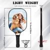 Custom Pickleball Paddles with Photo Text Logo, Personalized Pickleball Paddles with Comfort Grip, Personalized Gifts for Beginners view 2