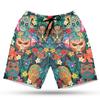 Lucha Libre Mask Men's Swim Trunks - Tropical Summer Quick-Dry Hawaiian Swim Shorts for Men Series 08 Size 3XL view 1