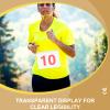 GANAZONO 100pcs Running Bib Holder PVC Protective Display Bag view 3