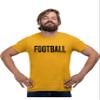 5X-Large Gold Mens Design That Says Football Funny Non Sports Fan Gift T-Shirt view 1