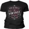 50th Birthday Gift Shirt for Men - Vintage 1976 Aged to Perfection - Gear - Black-003-4X view 1