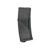 ARCTURUS TACTICAL Airsoft M4 M16 Series Polymer 30/130 Round Transparent Window High Speed Mid-Cap Airsoft Magazine, Black view 1