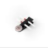 The Byrd Clyp - Golf Clip & Multitool | Organize Golf Tees & Ball Marker All in One Tool | Streamline Your Game with This Essential Golf Accessory - Patent Pending Byrd Clyp Holder (Black) view 1