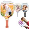 Custom Pickleball Paddles with Photo Text Logo, Personalized Pickleball Paddles with Comfort Grip, Personalized Gifts for Beginners view 1