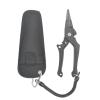 Fishing Pliers Fishing Tongs Multifunctional Fishing Pliers Lua Pliers Hook Wire Cutter Fishing Equipment Split Ring Pliers Hook Remover Pliers Open Freely (Color : Black) view 1