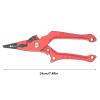 Fishing Pliers Fishing Tongs Multifunctional Fishing Pliers Lua Pliers Hook Wire Cutter Fishing Equipment Split Ring Pliers Hook Remover Pliers Open Freely (Color : Black) view 2