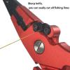 Fishing Pliers Fishing Tongs Multifunctional Fishing Pliers Lua Pliers Hook Wire Cutter Fishing Equipment Split Ring Pliers Hook Remover Pliers Open Freely (Color : Black) view 4