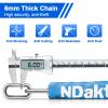 NDakter Bike Chain Lock, 5 Digit Combination Heavy Duty Anti Theft Bicycle Chain Lock,2.62/3.2/4.27/5/6Ft Long Security Resettable Bike Locks for Bike, Bicycle, Scooter, Door, Gate, Fence-4/6mm Thick view 4