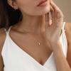 MARYLAX Bubble Gold Letter Necklace, 14k Gold Plated Balloon Initial Necklace for Women, Dainty Gold Necklace Personalized Bubble Pendant Name Necklace, Fashion Accessories Trendy Jewelry view 2