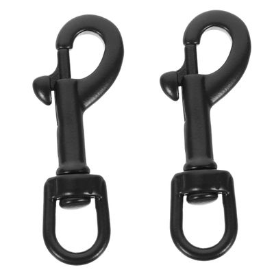 LIOOBO 2pcs Stainless Steel Swivel Hook Heavy Duty Snap Hook for Diving Gear Single Swivel Eye Bolt