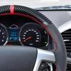 ChrySm Carbon Black Leather Car Steering Wheel Cover, for Chevrolet Tahoe Suburban Avalanche Captiva Silverado Express Traverse view 2