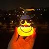 KomfoSade Duck Bike Bell, Light-Up Cute Yellow Rubber Duck Bicycle Accessory with LED Light, Propeller Helmet, and Sound Horn for Cycling Motorcycle Handlebar Bicycle (Straw hat) view 3
