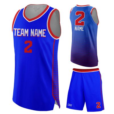 DIYUME Men's Build Your Own Unique Basketball Uniforms Team Jersey Athletic Shorts (Blue-R)