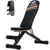 FitGoods Weight Bench Press, Foldable Workout Bench for Home Gym, 660 LBS Stable Incline Decline Bench for Full Body, Weight Benches for Home Gym, Sit up Bench Strength Training Benches