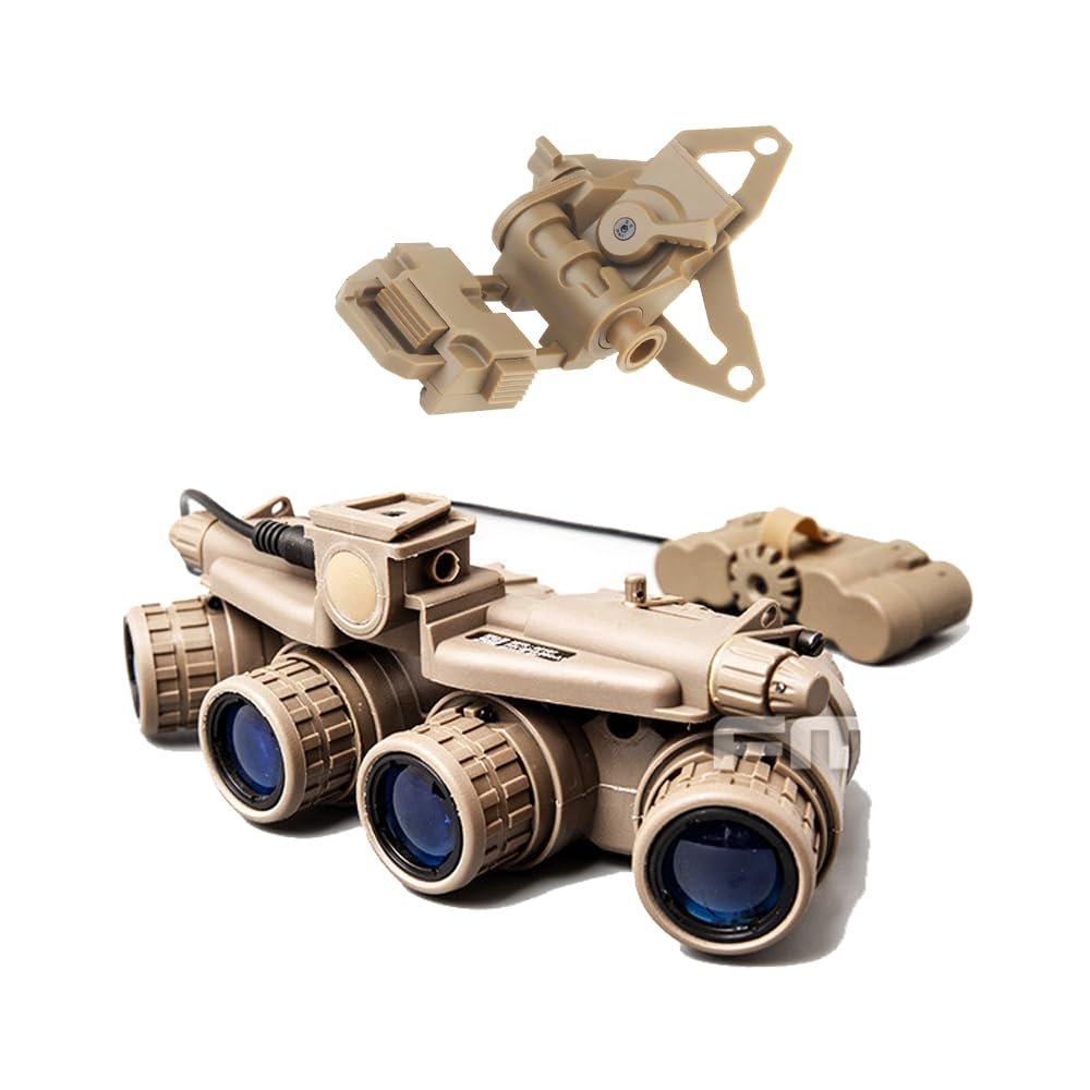 Hanlong Tactical GPNVG18 Dummy Model Night Vision Goggles & L4G69 NVG Helmet Mount Plastic Bracket