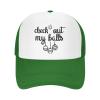 Check Out My Ball Trucker Hat Adjustable Baseball Cap for Unisex Snaps Hats Green view 1