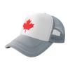 Canadian Maple Leaf Trucker Hat Adjustable Baseball Cap for Unisex Snaps Hats Gray view 2