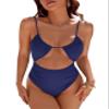 Blooming Jelly Womens One Piece Swimsuit Tummy Control Bathing Suit 2026 Sexy Slimming Flattering Cute Cheeky High Cut Out Ladies Swimwear (X-Large, Navy Blue) view 1