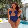 Blooming Jelly Womens One Piece Swimsuit Tummy Control Bathing Suit 2026 Sexy Slimming Flattering Cute Cheeky High Cut Out Ladies Swimwear (X-Large, Navy Blue) view 2