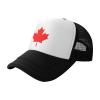 Canadian Maple Leaf Trucker Hat Adjustable Baseball Cap for Unisex Snaps Hats Black view 2