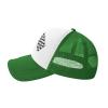 Black and White Checkered Flag Race Car Trucker Hat Adjustable Baseball Cap for Unisex Snaps Hats view 3