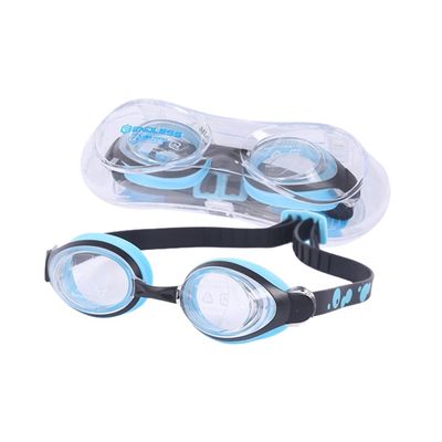 ENDLESS EL1006 Stylish Swimming Goggle with Anti-Fog and UV Protection | Black | Material: Silicon, PU | With Adjustable Strap for Fit Adjust | Soft Silicone Gasket for Leak Proof | With Hard Case