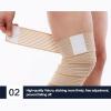 LUNCHS Elastic Compression Bandage Adjustable Leg Sleeve Knee Wraps Brace Support Bands for Stabilising Ligament, Joint Pain, Sport (Color : Black) view 4