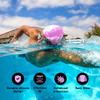 Endless EL1023 Comfortable Silicon Swimming Cap with Ergonomic Ear Pockets | Pink | Material: Silicon | Fully Elastic Waterproof Cap for Long and Short Hair with Thicker Edge | for Women & Men view 2