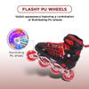 Endless EL1025 Inline Adjustable Skate | Color: Red | Size: Medium (US1-US5) | for Kids 6 to 12 Years | Aluminium Chassis & 70mm PU Wheels | Front Wheels Flash- ABEC 7 Bearings view 4