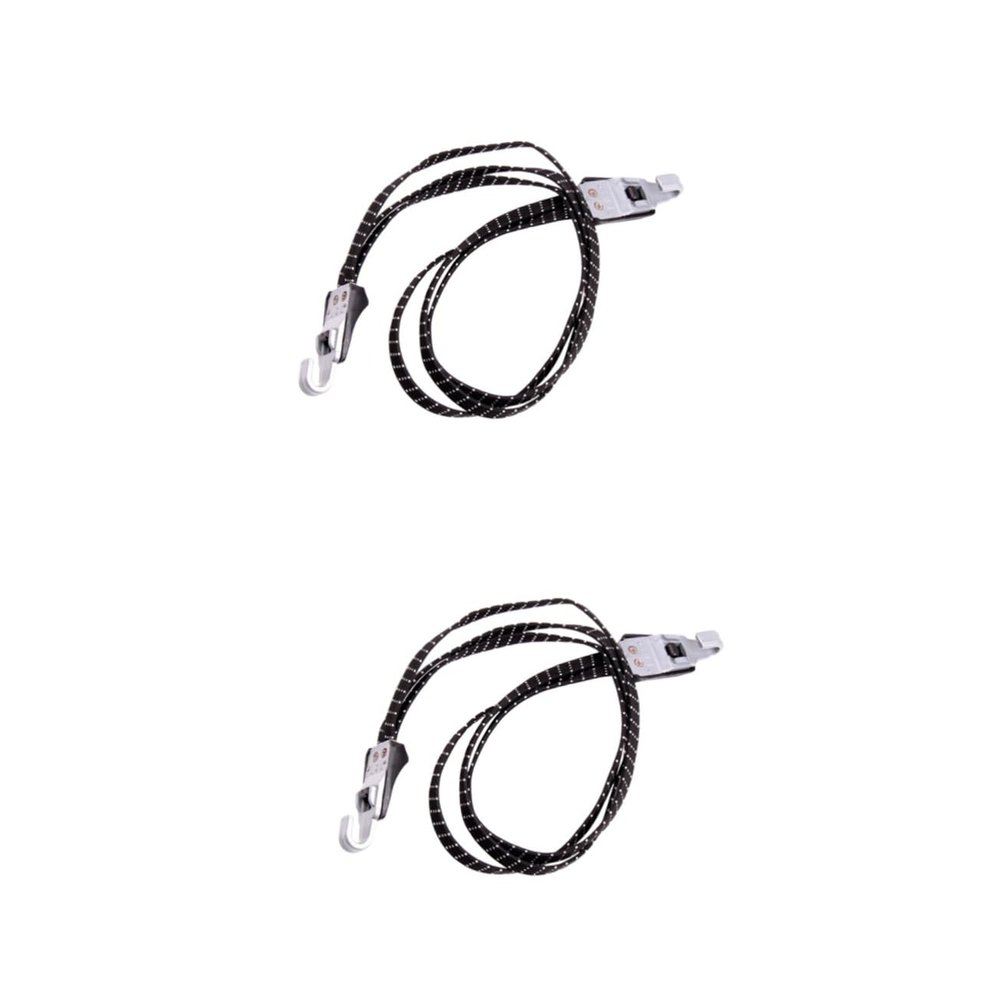 Yardwe 2pcs Multi-Purpose Elastic Ropes Luggage Tie Ropes for Bike Motorcycle Wide Elasticity Compact
