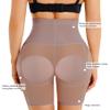 Irisnaya Women Shapewear Control Panties Body Shaper Butt Lifter Padded Hip Enhancer Seamless Underwear Hi- Waist Short Purple Brown view 2