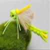 WellieSTR 5PCS Green Floating Hopper Dry Fly Trout Fly Foam Body Grasshopper #4 Dry Fly Fishing Flies Floating Foam Lures Hopper Fly, As Show view 4