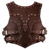 Medieval chest armor cosplay festival costume Suitable Jacket Armor Knight Armor Leather Dress for Party Halloween Costume (Dark Brown) view 1