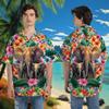 African Elephant Hawaiian Shirts for Men - Animal Button Down Mens Hawaiian Shirts Short Sleeve Set 08 Size XL view 3