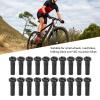 Gavigain 80Pcs Bike Spoke Screws,Iron 14mm Mountain Road Cycling Spoke Nipples for 14G Spoke Wire (Black) view 2