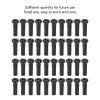 Gavigain 80Pcs Bike Spoke Screws,Iron 14mm Mountain Road Cycling Spoke Nipples for 14G Spoke Wire (Black) view 4