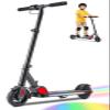 Caroma Electric Scooter for Kids Ages 8-12, 150W Motor,10 MPH Max Speed & 7 Miles,Adjustable Height & Speed,Colorful Lights,LED Display,Foldable Kids Electric Scooter 132 Lbs Max LoadBlack White view 1