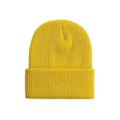 1Pcs Solid Unisex Warm Knitted Hats for Women Beanie Wool Blends Soft Autumn Winter Men Women Foldable Cap Hats (Color : Color-5, Size : One-Size)