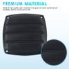 BALAVA Marine Boat Vent 3 inch,Louvered Flush Plastic Thru Vent,Nylon Louvered Vents,Black Boat Marine Hull Grill Cover Replacement Part for Boats RVs,Include Screws(2 Pack) view 4