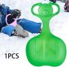 kowaku Snow Sled, Sledge Sand Sliding Sled, with Handle, Skiing Board, Toboggan, Luge Downhill Sled, for Kids, Adults, Boys, Girls, Green view 4