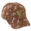 JOONOR Cute Embroidery Dinosaur Baseball Cap Toddler Kids Hip-hop Hats Adjustable Trucker hat for Boys Girls Age 2-8,Coffee view 1