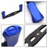 Mr. Z 102mm Power Fishing Reel Handle Grip Carbon Fiber Baitcasting Reel Rocker Crank Accessory. (Metal Blue, Left-Handed) view 4