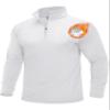 MAGCOMSEN Half Zip Pullover for Men Quarter Zip Sweatshirt Athletic Long Sleeve Shirt Golf Pullovers for Men Thermal Shirt White,XL view 1