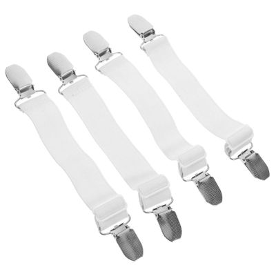 BESPORTBLE 4pcs Adjustable Elastic Boot Straps for Pants Windproof Clips for Outdoor Activities Unisex Trouser Leg Holders for Cycling and Sports