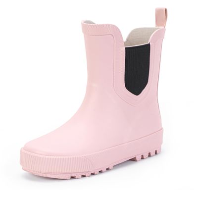 Hehainom Toddler Kids Rain Boots for Girls Boys Pink Rain Shoes Size 13