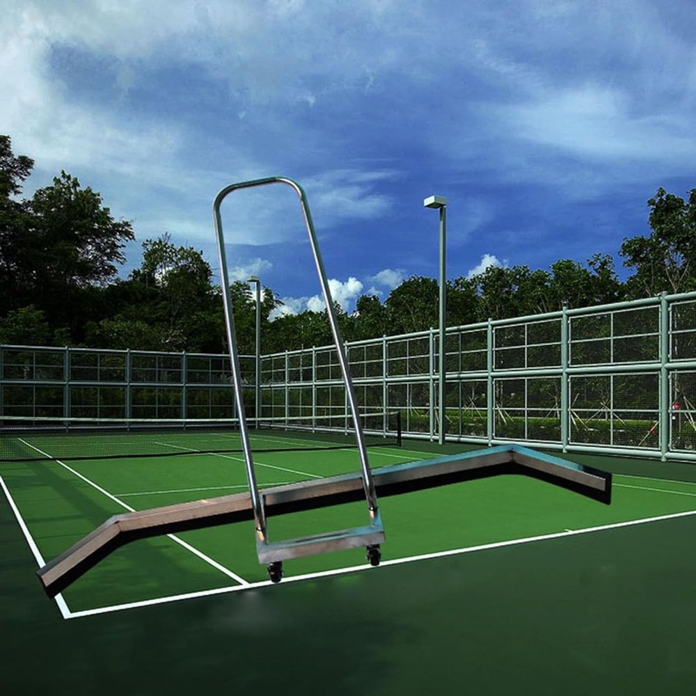 YLQFGUVWK Sports Tennis Court Squeegee, Stainless Steel Tennis Court Wiper Cleaning Tool, Floor Surface Water Removal Tool