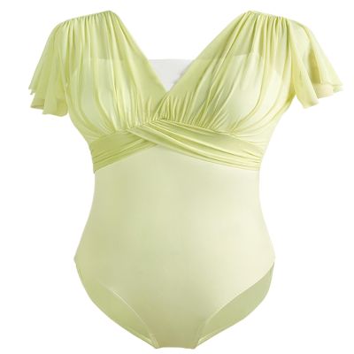 Daydance Dayance Ballet Leotards for Teens, Faux-2 Piece Women Dance Costume for Performance