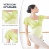 Daydance Dayance Ballet Leotards for Teens, Faux-2 Piece Women Dance Costume for Performance view 4